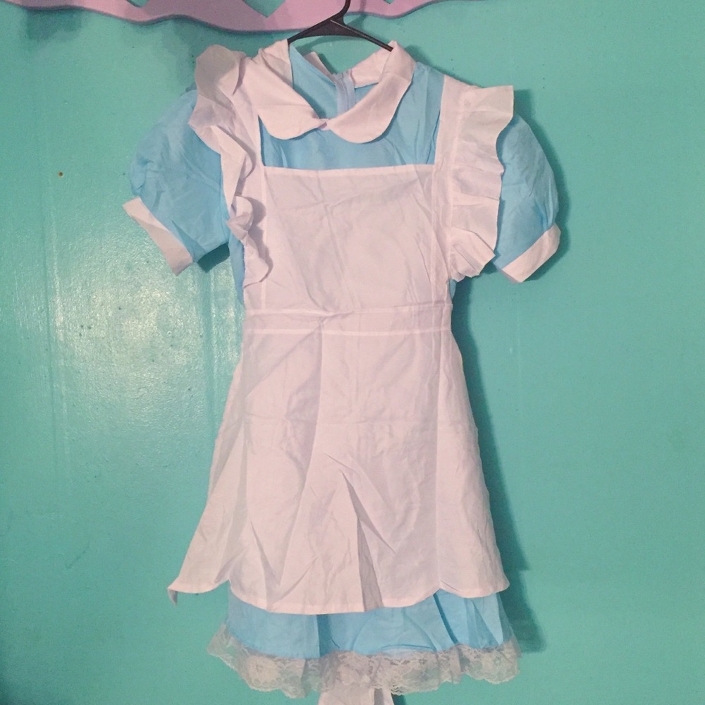 Alice in Wonderland Costume Cosplay Maid Dress